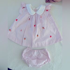 Jacadi dress pink with color dots. Size 3M. Worn once for 20min